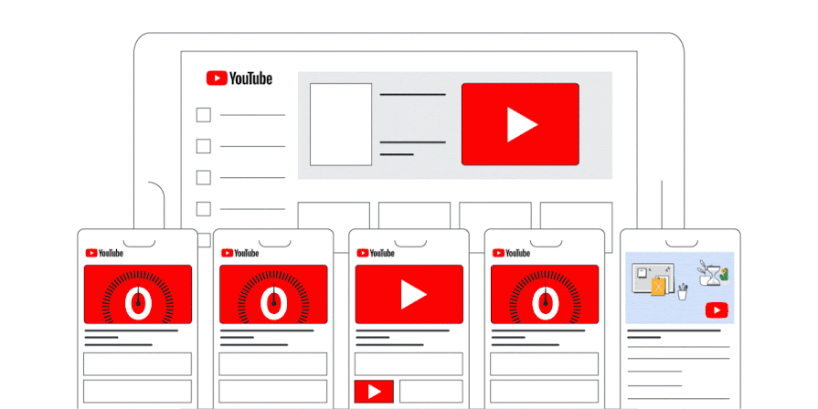 YouTube広告の6つのフォーマット（<a href="https://support.google.com/youtube/answer/2375464?hl=ja" target="_blank">YouTubeヘルプ</a>より）