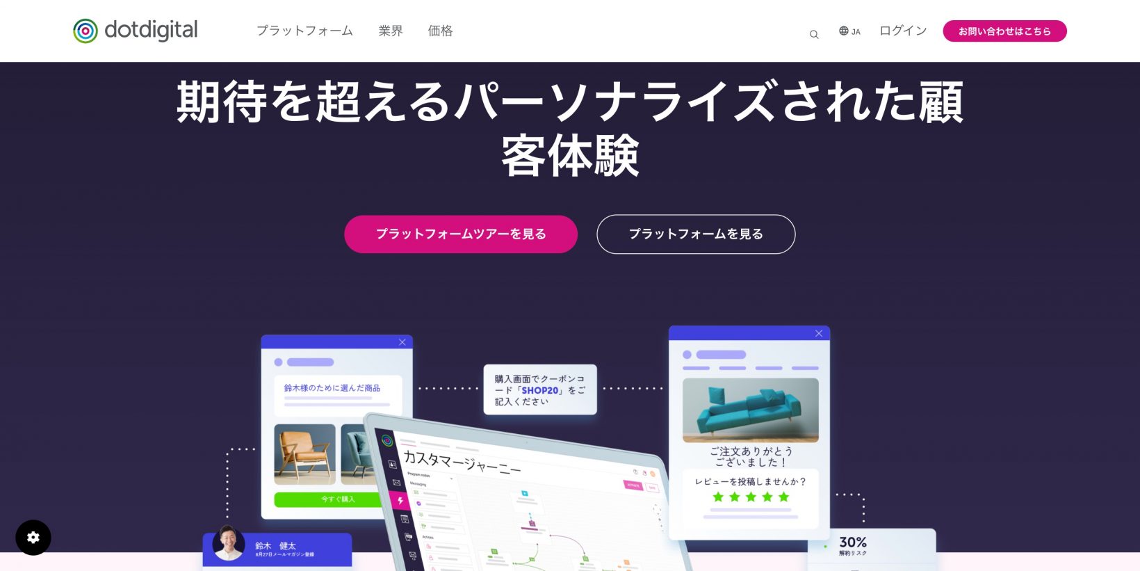 Dotdigital｜Shopifyの顧客データと連携できるMAツール