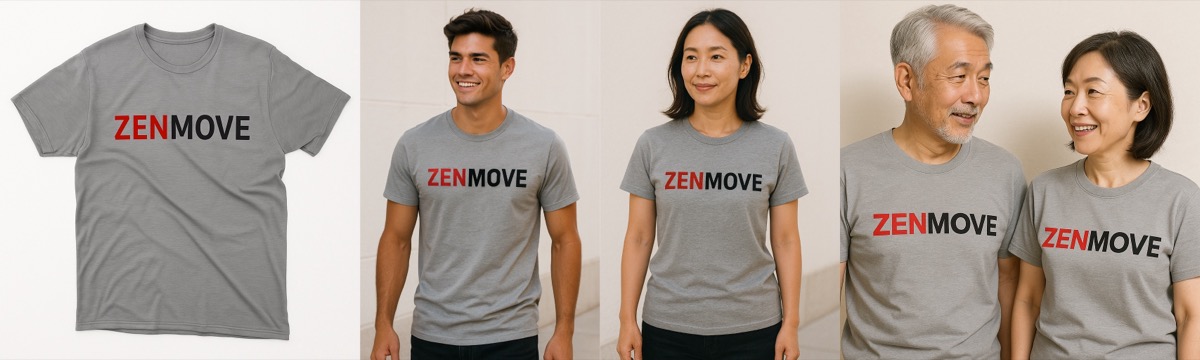生成された左端のTシャツのイメージを、人種や性別、年齢の異なるモデルに着せることも簡単にできる