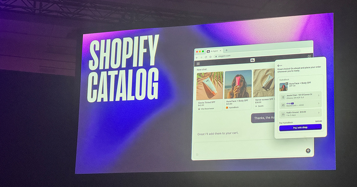 全世界の商品データベースを横断するShopify Catalog