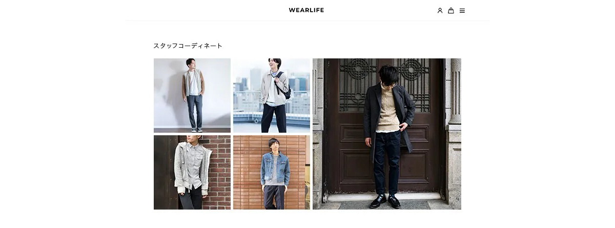 BiNDec MODEL アパレルのUGC、スタッフコンテンツイメージ
