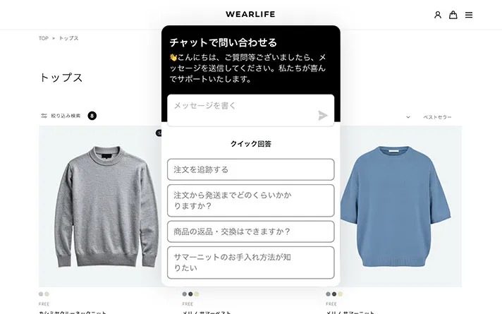 BiNDec MODEL アパレルのWeb接客・AIエージェント搭載イメージ