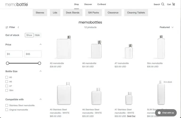 「Memobottle」のBtoBサイト