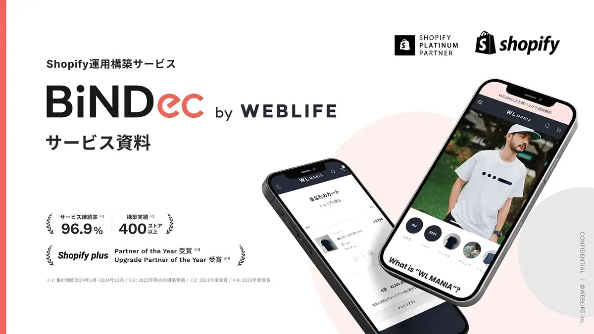 WEBLIFEのサービス「BiNDec」がまるわかり