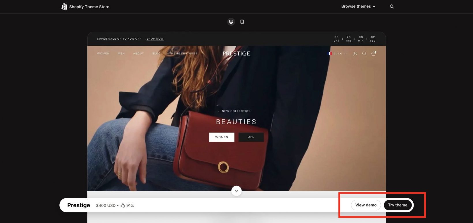 Shopify-Thema Step3