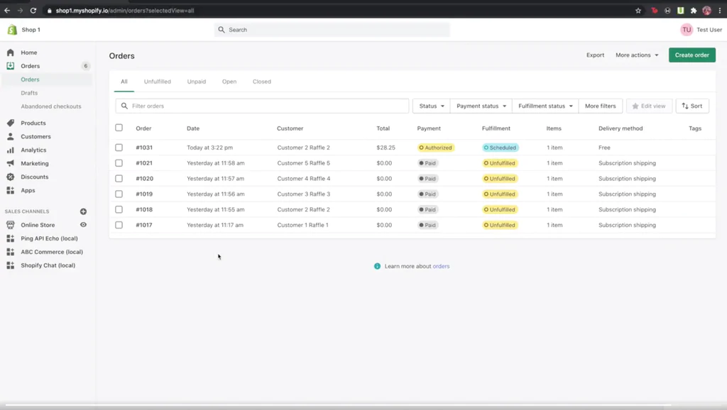 当選者に2回目の購入として入金手続きを行う